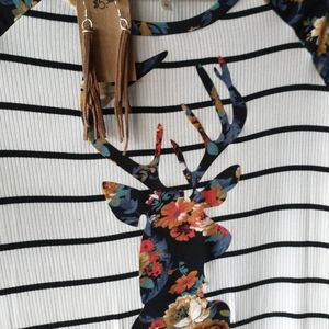 Women's Deer print Top